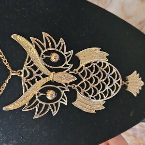 Elegant Gold Owl Pendant Necklace Jewelry